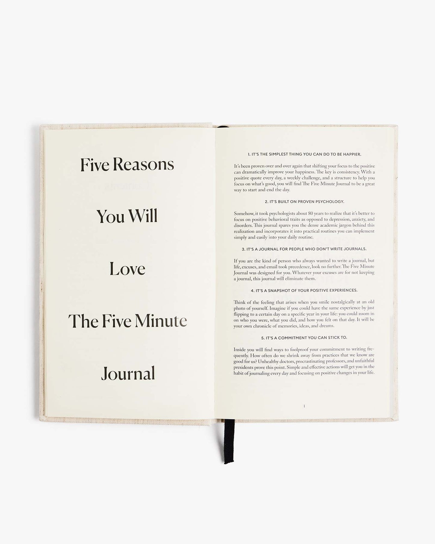The Five Minute Journal, Ditsy rose version - Taknemmelighedsdagbog