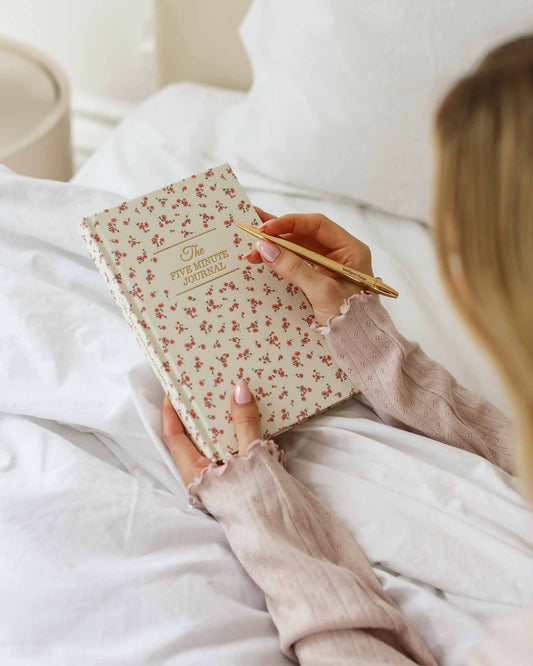 The Five Minute Journal, Ditsy rose version - Taknemmelighedsdagbog