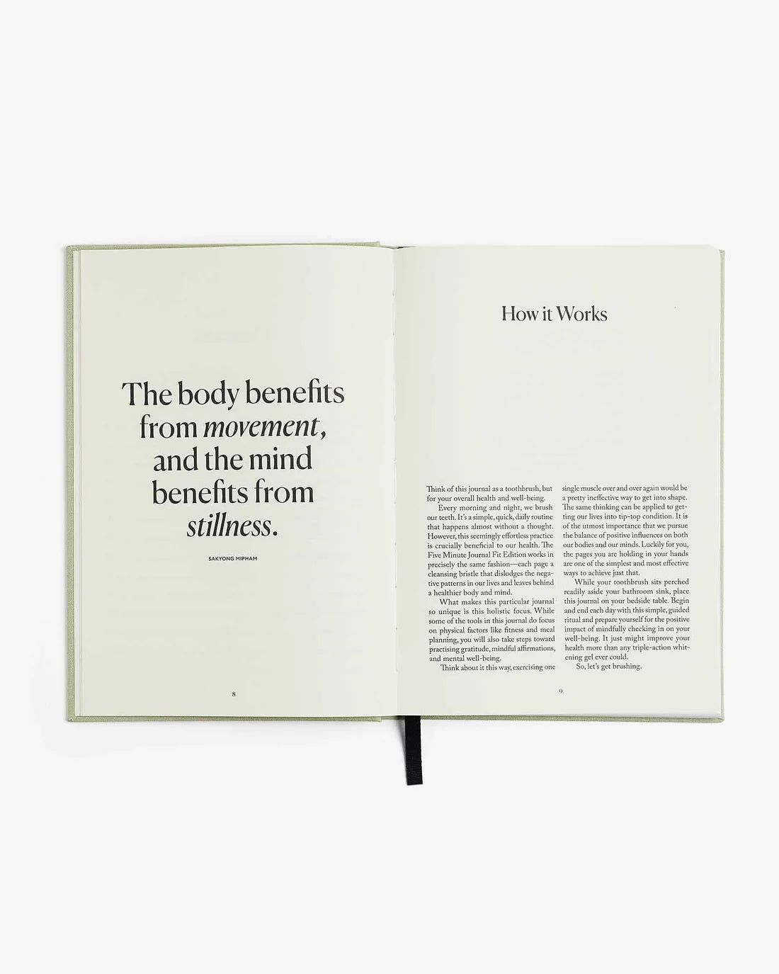 The Five Minute Journal Health & Fitness Edition - Taknemmelighedsdagbog