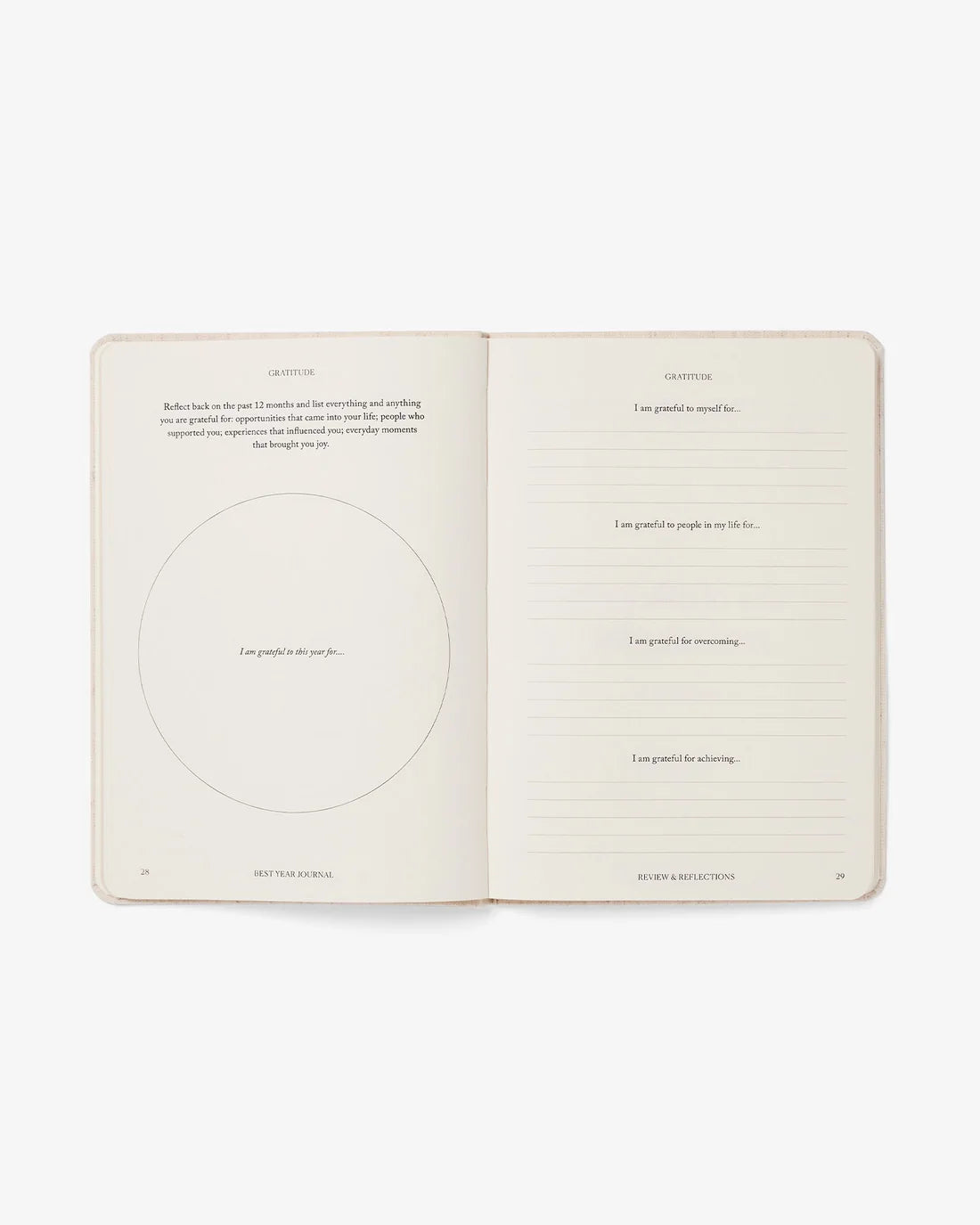 The Best Year Journal, Black Essential version - Taknemmelighedsdagbog