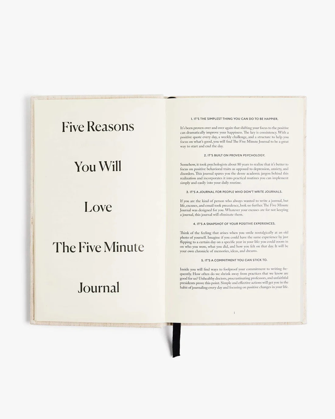 The Five Minute Journal, Cherry Stripe limited version - Taknemmelighedsdagbog