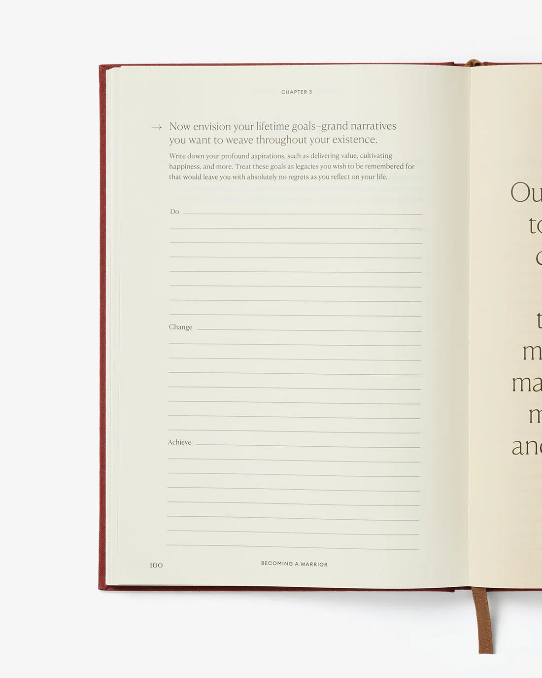 Becoming a Warrior journal